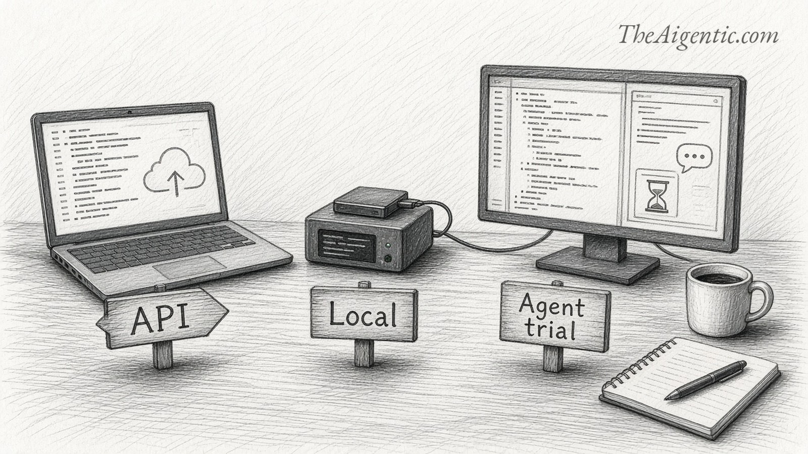 Graphite sketch for the Hands On guide to running DeepSeek V4.1 Flash