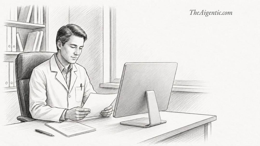 Graphite sketch for Deep Dive on OpenEvidence and the doctor AI assistant race